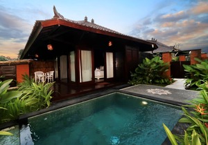 Private Pool Villa overlooking to Rice Field