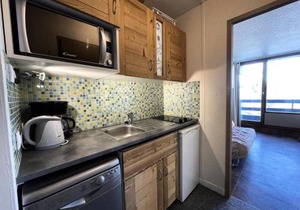 Résidence Chaviere - Studio avec petit balcon et baignoire au pied des pistes MAE-4264