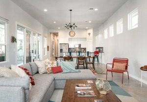 Relax in this huge East Austin home with a private patio & studio suite!