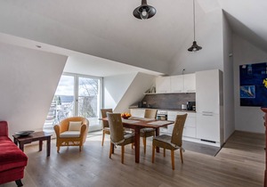 Relaxed peace above the rooftops in Überlingen West with a view of Lake Constance