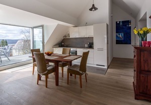 Relaxed peace above the rooftops in Überlingen West with a view of Lake Constance