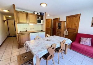 Residence Le Schuss 1 - Large south terrace at the foot of the slopes of Espace Diamant