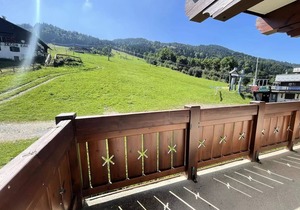 Residence Le Schuss 1 - Large south terrace at the foot of the slopes of Espace Diamant