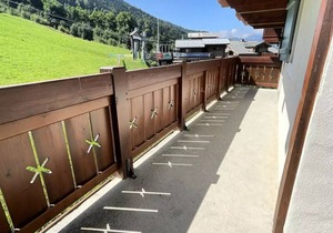 Residence Le Schuss 1 - Large south terrace at the foot of the slopes of Espace Diamant