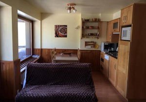 Resort center, 2nd floor, view mountain, balcony, parking, ski locker, 39m², Valloire