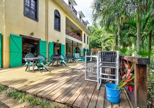 Riverfront Retreat with Balcony, WiFi, Partial AC, Shared Pool