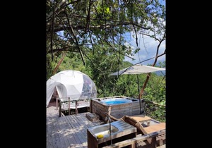 Room in Bungalow - Beautiful Glamping Close Fusagasuga no004
