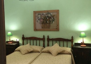 Rural Accommodation Shared Garden of French, Bedroom Green