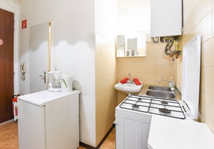 Simple, inexpensive apartment with a subway station on the doorstep
