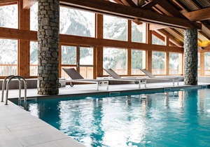 Ski-in/ski-out & foot of the slopes, fitness, swimming pool, terrace, balcony, tv, ski locker, 31m²