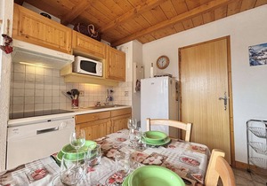 Ski-In/Ski-Out 2-Room Apartment with Terrace at Crest-Voland - Sleeps 4