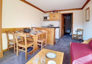 Ski-in/ski-out & foot of the slopes, 7th floor, balcony, tv, ski locker, 30m², Les Menuires