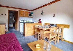 Ski-in/ski-out & foot of the slopes, 7th floor, balcony, tv, ski locker, 30m², Les Menuires