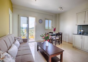 Sofia Apartment 2 - Panoramic sea view over the entire bay of Agios Georgios Pagi