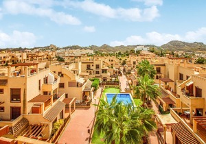 Spacious and practical vacation apartment in a gated community with communal pools.
