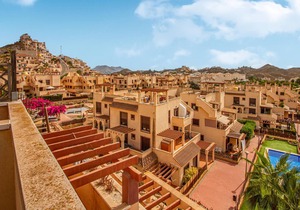 Spacious and practical vacation apartment in a gated community with communal pools.