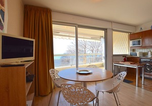 Spacious studio in Évian-les-Bains, balcony, near center