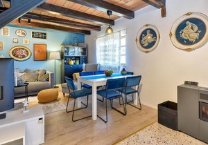 Spend a carefree vacation in this modern furnished vacation home with pool.