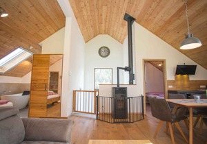 Starry sky, 75sqm, living/bedroom, 1 children's room, sauna, balcony, max. 4 persons