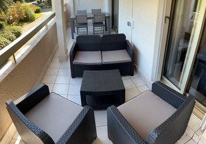 Ste Maxime F3/65m², 2-7 pers, air-conditioned, garage, WiFi, residence with swimming pool