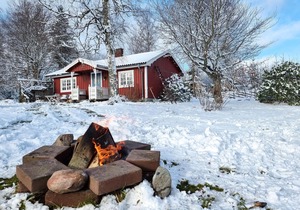 Step into a decorative cottage with a rustic flair.