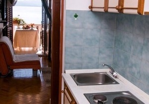 Studio apartment in Pisak with Seaview, Balcony, Air condition, WIFI (3340-1)