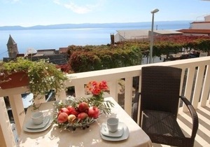 Studio apartment in Pisak with Seaview, Balcony, Air condition, WIFI (3340-1)