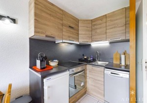Studio cabine à 80m des pistes avec parking et balcon exposé sud - FR-1-398-643