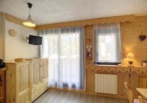 Studio cabine rénové 2 pers, proche pistes et commerces, Wifi, parking gratuit - FR-1-178-351