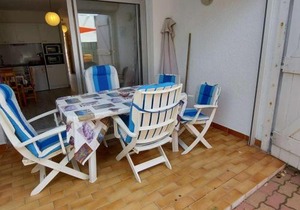 Studio cabine RDC, proche plage et commerces, terrasse, WiFi gratuit, park 1 voiture, 4 couchages - FR-1-423-230
