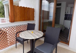 Studio flat with terrace and sea view Mošćenice, Opatija (AS-7689-a)