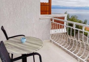 Studio flat with terrace and sea view Mošćenice, Opatija (AS-7689-b)