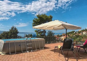 Studio flat with balcony and sea view Stanići, Omiš (AS-18676-a)