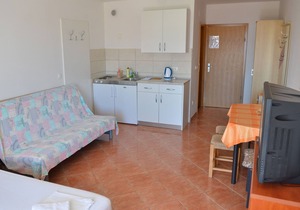Studio flat with balcony and sea view Gradac, Makarska (AS-13681-b)