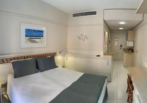 Studio no Jurerê Beach Village - Pé na areia