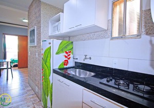 Studio with side view to the beach