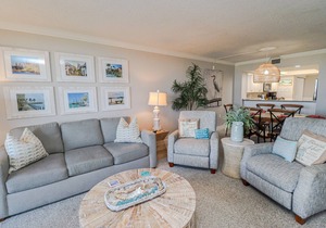 Stunning view from the balcony of this direct ocean front condo! Barefoot Trace