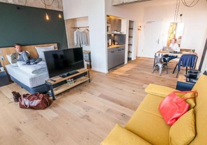 Suite M, ca. 40qm, 1 Wohn-/Schlafraum, für 4 Personen
