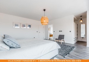 Sunset Paradise - LUXURY Villa with Private Pool, Sea View & Rooftop