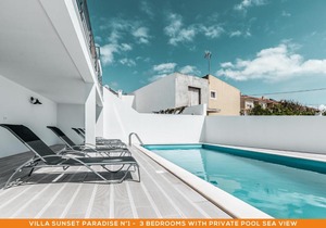 Sunset Paradise - LUXURY Villa with Private Pool, Sea View & Rooftop