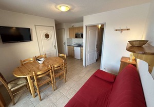 Superb view of the mountains from this one-bedroom apartment in Réallon