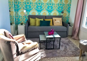 T2 charm ****, sea view, hyper center, 5 mins walk to Palais Festival / Croisette