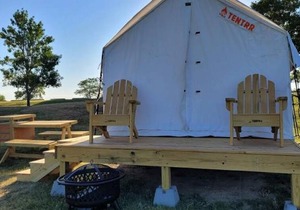 Tentrr State Park Site - Nebraska Sherman SRA - Redwood Lakeview B - Single Camp