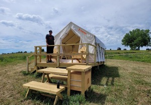 Tentrr State Park Site - Nebraska Sherman SRA - Redwood Lakeview E - Single Camp