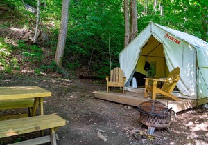 Tentrr State Park Site - WV Hawk's Nest State Park - Site E - Single Camp