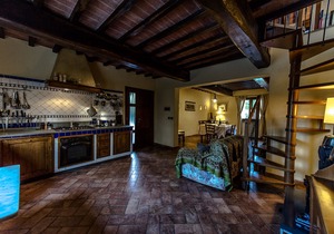 The country house in the middle of a small valley verde'La home of the elms'