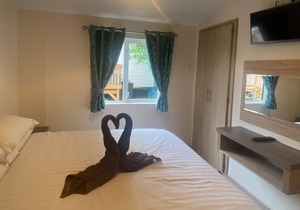 The Meadow Lodges are pet friendly, traditionally styled 2 bedroom lodges.