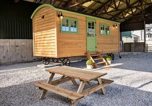 The Shepherd's Hut at Northcombe Farm
