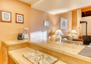 Third-floor condo with loft, hot tub, heated outdoor pool, WiFi, & fireplace