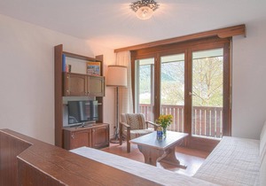 This cozy chalet vacation apartment is located on the 1st floor and comprises 35 m2 of living comfor